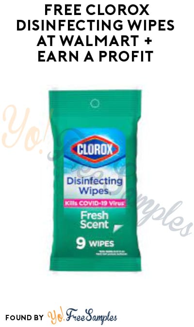 FREE Clorox Disinfecting Wipes at Walmart + Earn A Profit (Fetch Rewards Required)