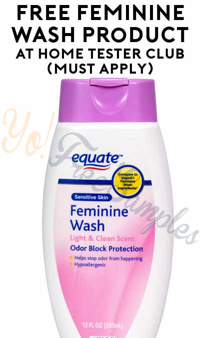 FREE Feminine Wash Product At Home Tester Club (Must Apply)