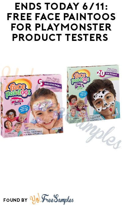 FREE Face Paintoos for PlayMonster Product Testers (Must Apply)