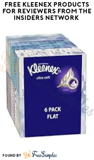 FREE Kleenex Products for Reviewers from The Insiders Network (Must Apply)