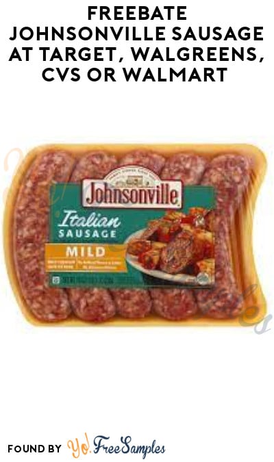 FREEBATE Johnsonville Sausage at Target, Walgreens, CVS or Walmart (Ibotta Required)