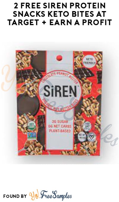 2 FREE Siren Protein Snacks Keto Bites at Target + Earn a Profit (Coupon & Ibotta Required)
