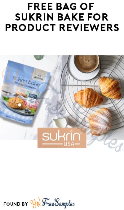 FREE Bag of Sukrin Bake for Product Reviewers (Facebook Required)
