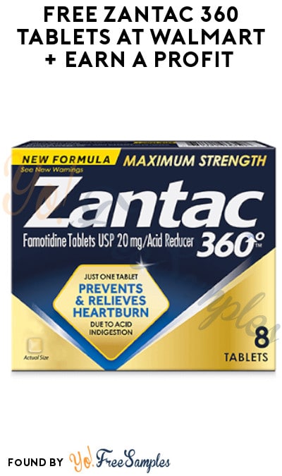 FREE Zantac 360 Tablets at Walmart + Earn A Profit (Coupon & Ibotta Required)