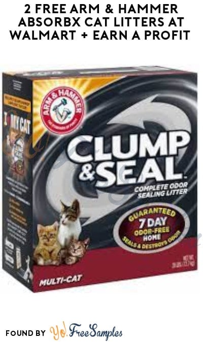 2 FREE Arm & Hammer AbsorbX Cat Litters at Walmart + Earn A Profit (Swagbucks Required)