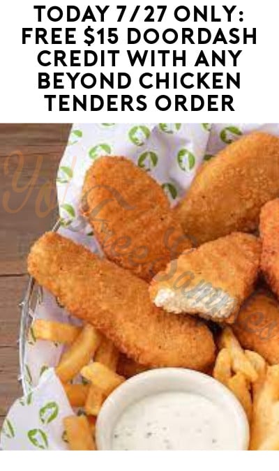 FREE $15 DoorDash Credit with Any Beyond Chicken Tenders Order (Select Areas)