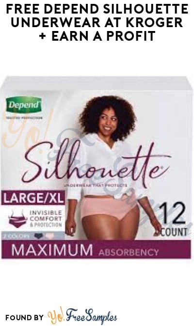 FREE Depend Silhouette Underwear at Kroger + Earn A Profit (Coupon, Ibotta & Fetch Rewards Required)