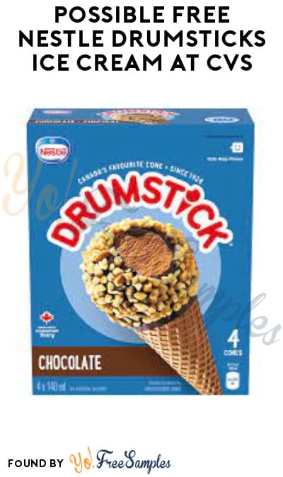 Possible FREE Nestle Drumsticks Ice Cream at CVS (App/ Coupon Required)