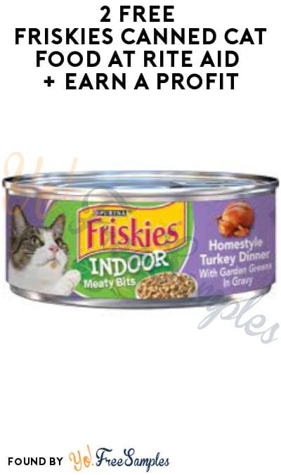 2 FREE Friskies Canned Cat Food at Rite Aid + Earn A Profit (Wellness+ Required)