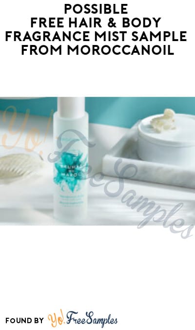 Possible FREE Hair & Body Fragrance Mist Sample from Moroccanoil (Facebook Required)