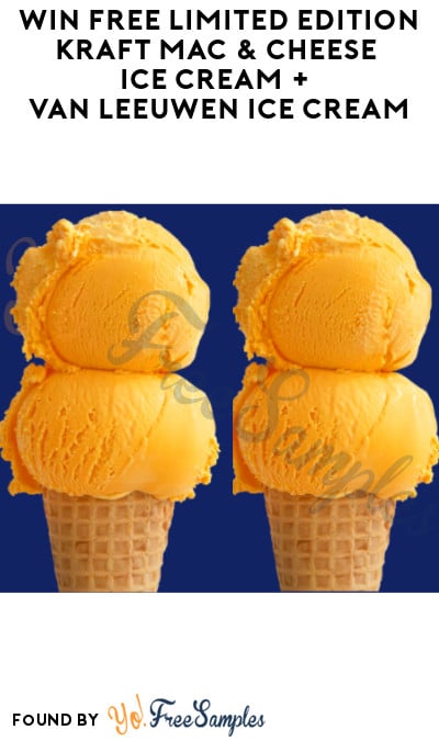 Win FREE Limited Edition Kraft Mac & Cheese Ice Cream + Van Leeuwen Ice Cream
