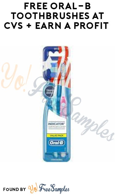 FREE Oral-B Toothbrushes at CVS + Earn A Profit (Account/ Coupon Required)