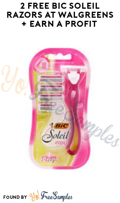 2 FREE BIC Soleil Razors at Walgreens + Earn A Profit (Account, Coupons & Rebate Required)