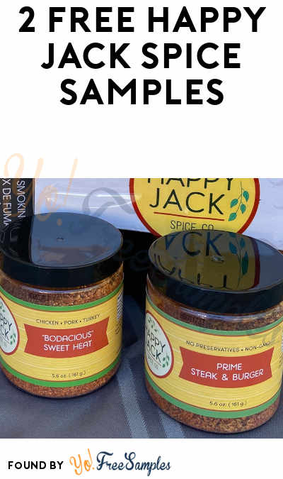 2 FREE Happy Jack Spice Samples