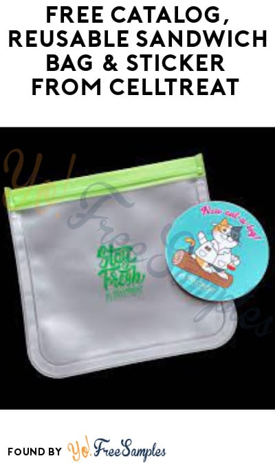 FREE Catalog, Reusable Sandwich Bag & Sticker from CELLTREAT (Company Name Required)