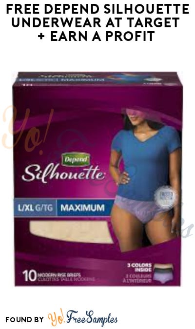 FREE Depend Silhouette Underwear at Target + Earn A Profit (Target Circle & Ibotta Required)