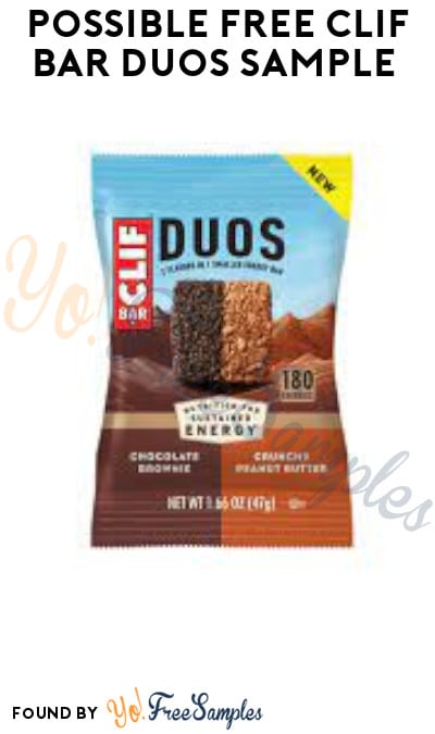 Possible FREE CLIF BAR Duos Sample (Facebook Required)