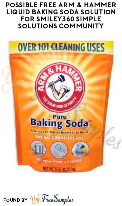 Possible FREE Arm & Hammer Liquid Baking Soda Solution for Smiley360 Simple Solutions Community