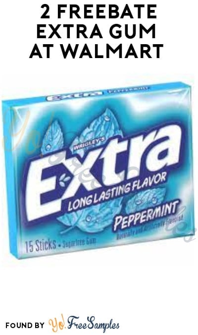 2 FREEBATE Extra Gum at Walmart (Ibotta + Coupons App Required)