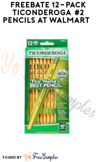 FREEBATE 12-Pack Ticonderoga #2 Pencils at Walmart, Target Online & More (Ibotta Required)