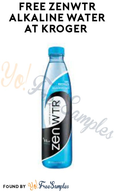 FREE Zenwtr Alkaline Water at Kroger (Account/ Coupon & Ibotta Required)