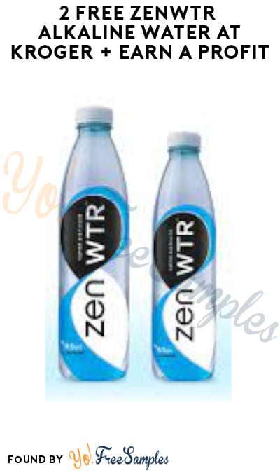 2 FREE Zenwtr Alkaline Water at Kroger + Earn A Profit (Account/ Coupon & Ibotta Required)