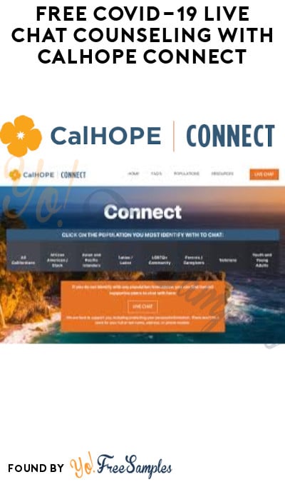 FREE COVID-19 Live Chat Counseling with Calhope Connect