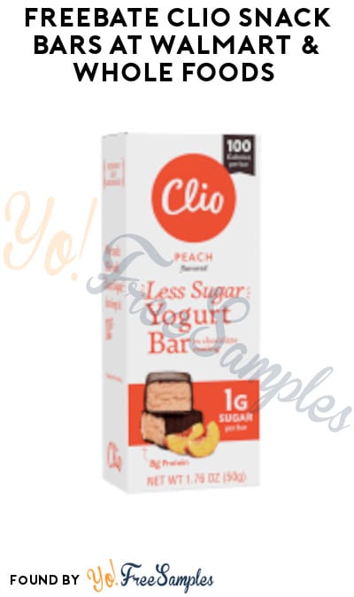 FREEBATE Clio Snack Bars at Walmart & Whole Foods (Ibotta Required)