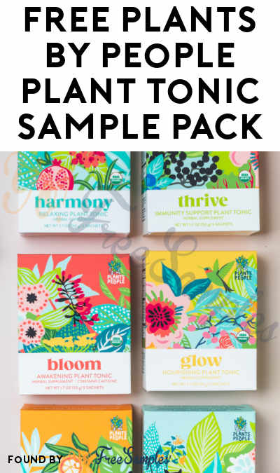 FREE Plants By People Plant Tonic Sample Pack