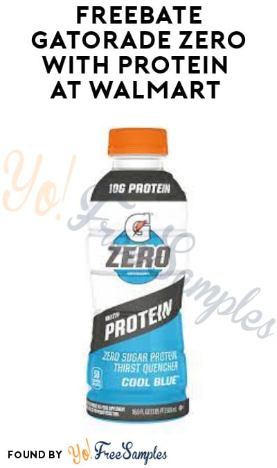 FREEBATE Gatorade Zero with Protein at Walmart (Ibotta Required)
