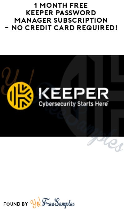 1 Month FREE Keeper Password Manager Subscription – No Credit Card Required!