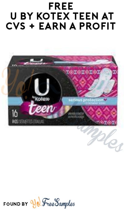 FREE U by Kotex Teen at CVS + Earn A Profit (Coupon & Fetch Rewards Required + In-Store Only)