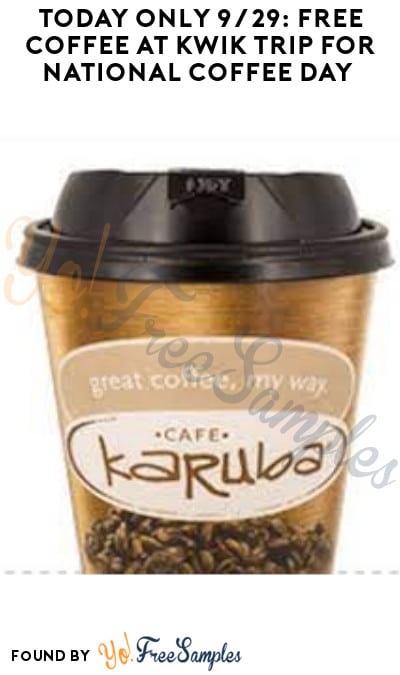 Today Only 9/29: FREE Coffee at Kwik Trip for National Coffee Day (App/ Coupon Required)