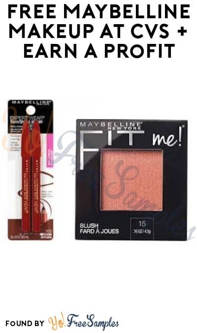 FREE Maybelline Makeup at CVS + Earn A Profit (App/ Coupon Required)