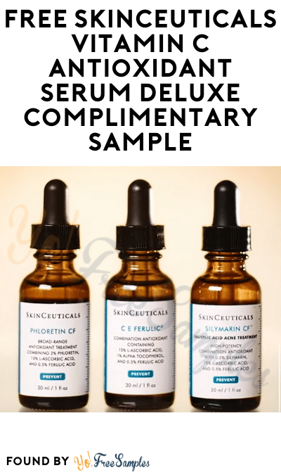 FREE SkinCeuticals Vitamin C Antioxidant Serum Deluxe Complimentary Sample