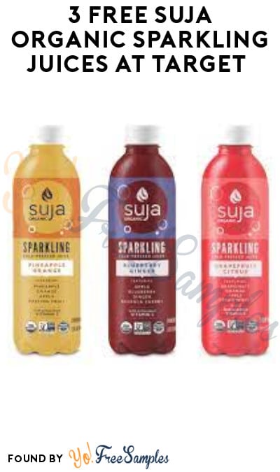 3 FREE Suja Organic Sparkling Juices at Target (Target Circle & Ibotta Required)