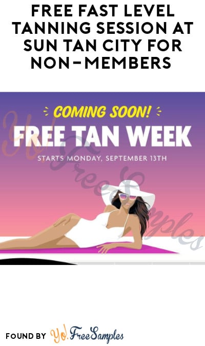 FREE Fast Level Tanning Session at Sun Tan City for Non-Members
