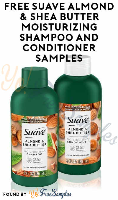 FREE Suave Almond & Shea Butter Moisturizing Shampoo and Conditioner Samples