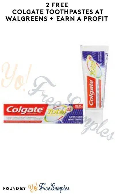 2 FREE Colgate Toothpastes at Walgreens (Rewards/ Coupon Required)