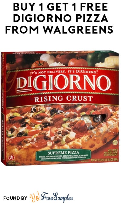 Buy 1 Get 1 FREE DiGiorno Pizza from Walgreens (Online Only)