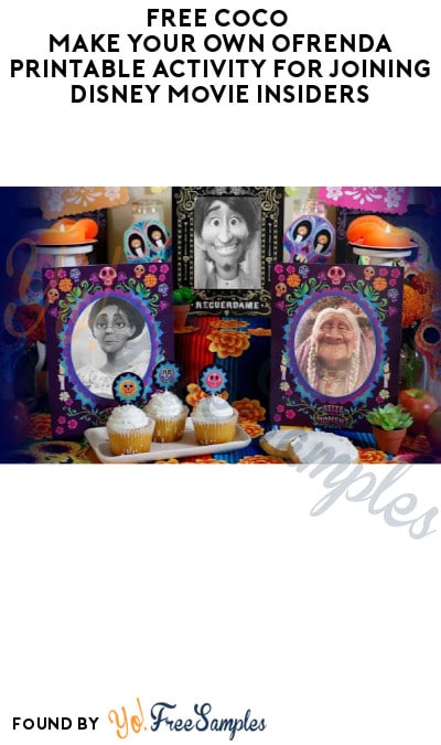 FREE Coco Make Your Own Ofrenda Printable Activity for Joining Disney