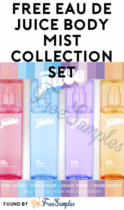 FREE Eau De Juice Body Mist Collection Set At Home Tester Club (Must Apply)