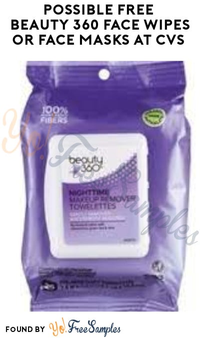 Possible FREE Beauty 360 Face Wipes or Face Masks at CVS (Coupon Required)
