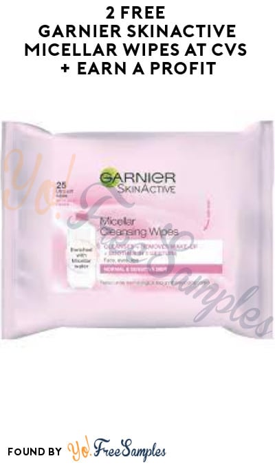 2 FREE Garnier SkinActive Micellar Wipes at CVS + Earn A Profit (Coupons + Account Required)