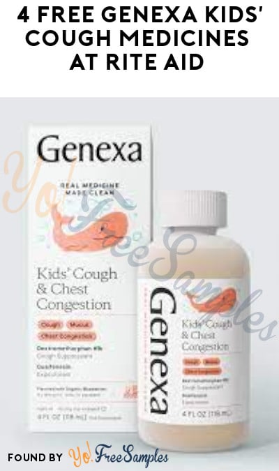 4 FREE Genexa Kids’ Cough Medicines at Rite Aid (Account & Ibotta Required)