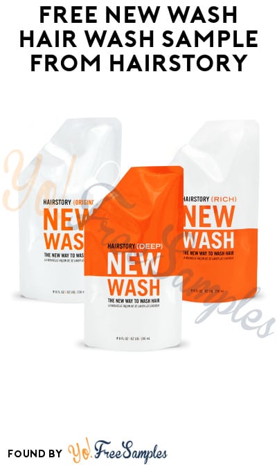 FREE New Wash Hair Wash Sample from Hairstory (Hair Professionals Only)