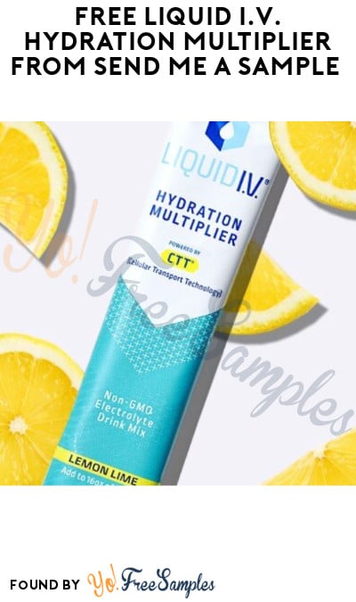 FREE Liquid I.V. Hydration Multiplier from Send Me A Sample (Google Assistant or Alexa Required)