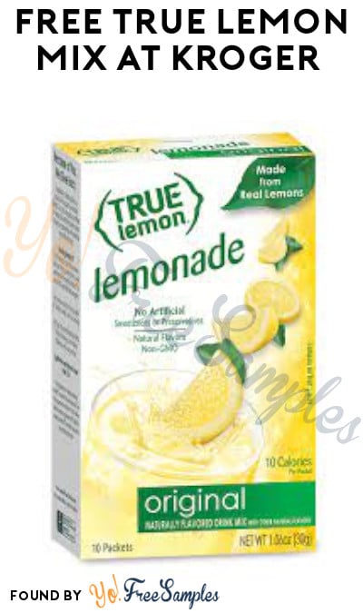 FREE True Lemon Mix at Kroger (Account/ Coupon & Ibotta Required)