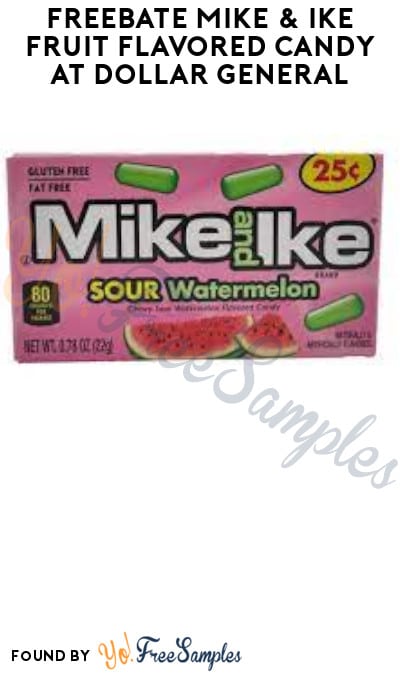 FREEBATE Mike & Ike Fruit Flavored Candy at Dollar General (Ibotta Required)