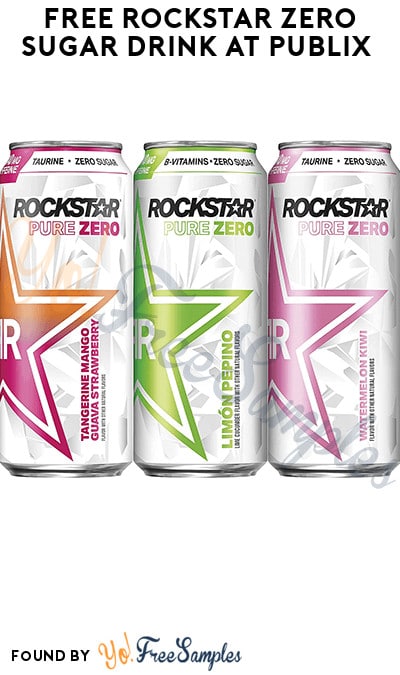 FREE Rockstar Zero Sugar Drink at Publix (Account/ Coupon Required)